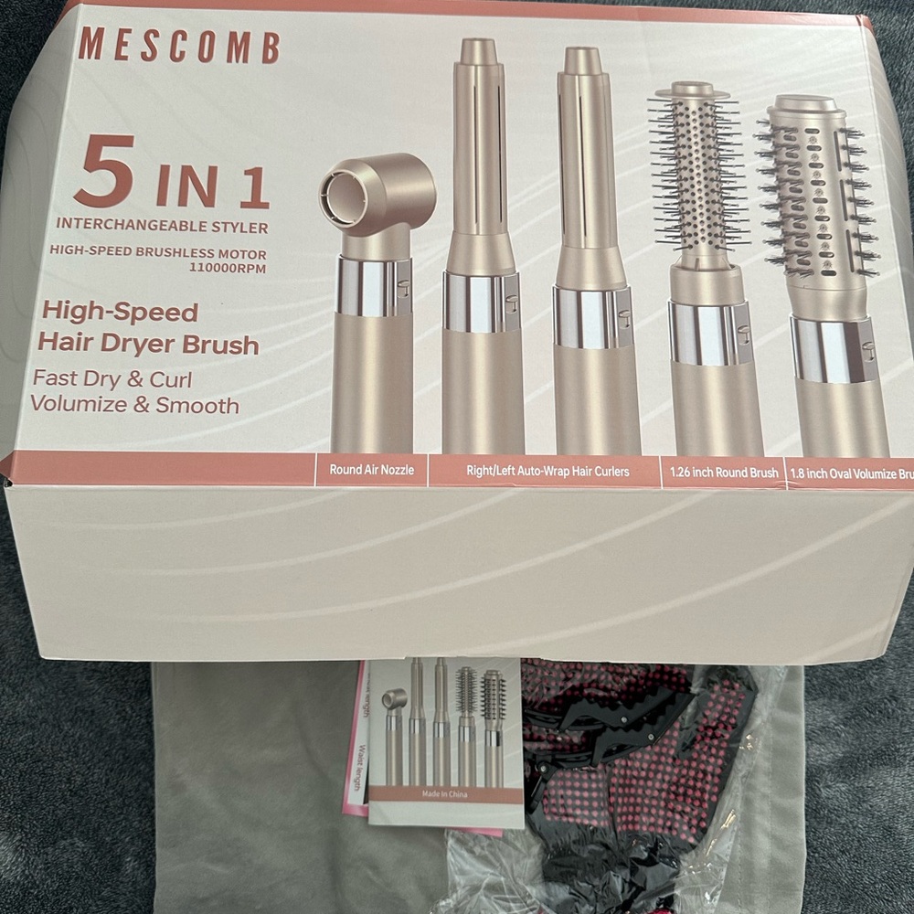 5 in 1 interchangeable styler for hair